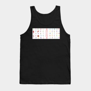 Japanese Katakana Chart Tank Top